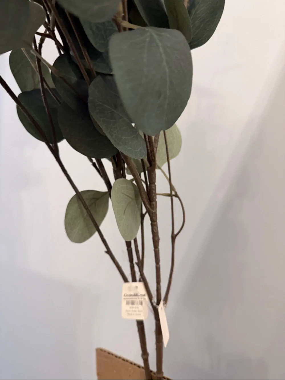 Crate and Barrel Decorative Ivy branch leaves Faux Greenery Home TWO brand new